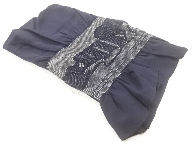JAPANESE HEKO OBI / FOR MEN / UNUSED / SHIBORI / ABSTRACT